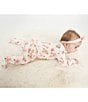 Color:Multi - Image 4 - Baby Girls Newborn-6 Months Long Sleeve Magnolias Print Footie Coverall