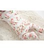 Color:Multi - Image 5 - Baby Girls Newborn-6 Months Long Sleeve Magnolias Print Footie Coverall