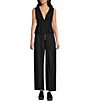 Angie Button Front Wide Leg Pants - Image 3