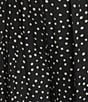 Angie Dotted Mid Rise Pull-On Straight Leg Pleated Front Pants - Image 4