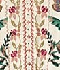Angie Floral Print Short Sleeve Emma Bodice Tiered Hem Midi Dress, Color:Ivory - Image 3