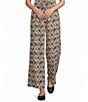 Angie Printed Drawstring Wide Leg Pant - Image 1