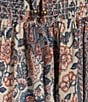 Angie Romper Patch Print V-Neck Short Sleeve Tie Front Romper, Color:White - Image 3