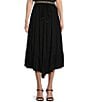 Color:Black - Image 1 - Coordinating Ruffle High-Low Hem Maxi Skirt
