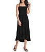 Angie Smocked Bodice Tiered Midi Dress - Image 4