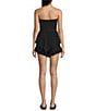 Angie Strapless Smocked Bodice Ruffled Hem Romper - Image 2
