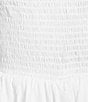 Angie Strapless Smocked Bodice Ruffled Hem Romper - Image 3
