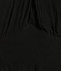 Color:Black - Image 3 - U-Neckline Short Sleeve Empire Midi Dress