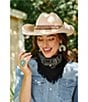 Anna & Ava Bandana Fringe Square Scarf - Image 4