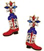Anna & Ava Beaded Americana Boot Drop Earrings,All Products : American Fashion Style Bags On Sale Anna & Ava Beaded Americana Boot Drop Earrings,All Products : American Fashion Style Bags On Sale