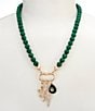 Anna & Ava Beaded Charm Cluster Short Pendant Necklace - Image 1