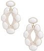 Anna & Ava Beaded Shell Statement Drop Earrings - Image 1