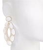 Anna & Ava Beaded Shell Statement Drop Earrings - Image 2