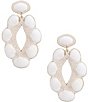 Anna & Ava Beaded Shell Resort Statement Drop Earrings - Image 1