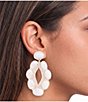Anna & Ava Beaded Shell Resort Statement Drop Earrings - Image 2