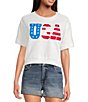 Anna & Ava Block U.S.A Cropped Pullover,All Products : American Fashion Style Bags On Sale
