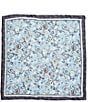 Anna & Ava Blue Floral Small Square Scarf - Image 2