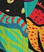 Anna & Ava Bright Multi Palm Print Cocoon Kimono, Color:Multi - Image 4