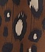 Anna & Ava Brown and Black Leopard Fringe Scarf Wrap - Image 3