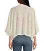 Anna & Ava Button Front Poncho, Color:Ivory - Image 2