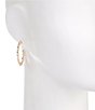 Anna & Ava Chain Hoop Earrings - Image 2
