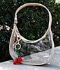 Anna & Ava Clear Crescent Mini Hobo Bag - Image 3