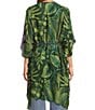 Anna & Ava Colorblock Palm Print Kimono, Color:Multi - Image 2