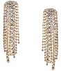 Anna & Ava Crystal Rhinestone Multi Chain Chandelier Earrings, Color:Gold/Crystal - Image 1