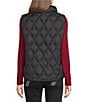 Anna & Ava Curve Quilted Vest, Color:Black - Image 2