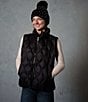Anna & Ava Curve Quilted Vest, Color:Black - Image 6