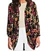 Anna & Ava Dark Floral Cocoon Kimono,All Products : American Fashion Style Bags On Sale