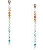 Anna & Ava Delicate Multi Stone Linear Earrings - Image 1