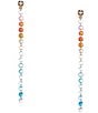 Anna & Ava Delicate Multi Stone Linear Earrings - Image 1