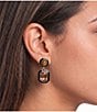 Anna & Ava Double Stone Inset Drop Earrings - Image 2