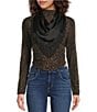 Anna & Ava Fringe Triangle Scarf - Image 1