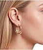 Anna & Ava Game Day Beaded Triple Hoop Earrings - Image 2