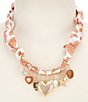 Anna & Ava Game Day Charm Scarf Statement Necklace - Image 1