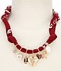 Anna & Ava Game Day Charm Scarf Statement Necklace - Image 2