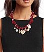 Anna & Ava Game Day Charm Scarf Statement Necklace - Image 1