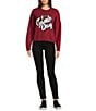 Anna & Ava Game Day Sweater, Color:Ivory/Dark Red - Image 3