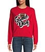 Anna & Ava Game Day Sweater, Color:Red/Black - Image 1