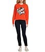 Anna & Ava Game Day Sweater, Color:Orange/Blue - Image 3