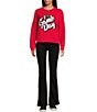 Anna & Ava Game Day Sweater, Color:Red/White - Image 3