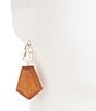 Anna & Ava Geo Wood Statement Drop Earrings - Image 4