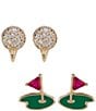 Anna & Ava Golf Stud Earrings Set - Image 1