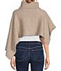 Anna & Ava High-Low Cropped Turtleneck Poncho - Image 6