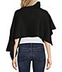Anna & Ava High-Low Cropped Turtleneck Poncho - Image 2