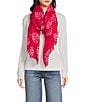 Anna & Ava Leopard Heart Print Scarf Wrap, Color:Pink - Image 2