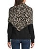 Anna & Ava Leopard Print Knit Triangle Scarf - Image 2