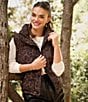 Anna & Ava Leopard Quilted Vest, Color:Leopard - Image 5
